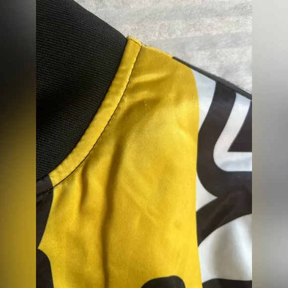 LA Lakers NBA Jacket Pro Standard Mens Medium Black Mashup Satin Bomber - Picture 9 of 11